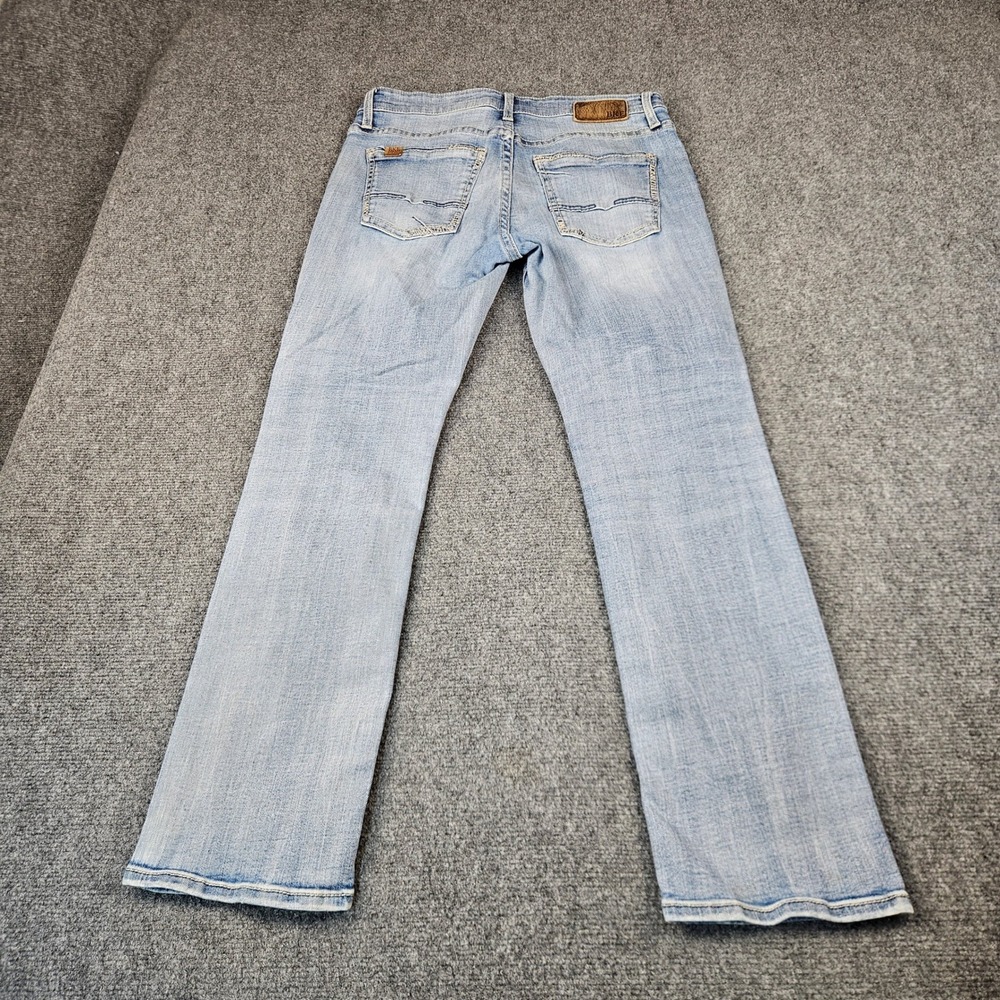 BKE Jake Straight Jeans Mens 33x30 Light Wash Blue Denim Stretch Durable Fit - Picture 2 of 12